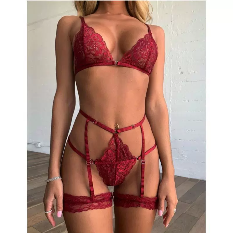 Кружевное сексуальное нижнее белье, комплект, импорт