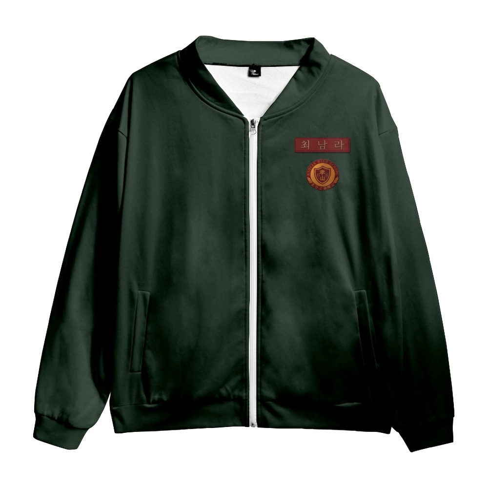 Zombie campus mismo estilo ropa 2022 drama coreano Zhao Yixian Yin Canrong estudiante chaqueta ocasional serie periférica