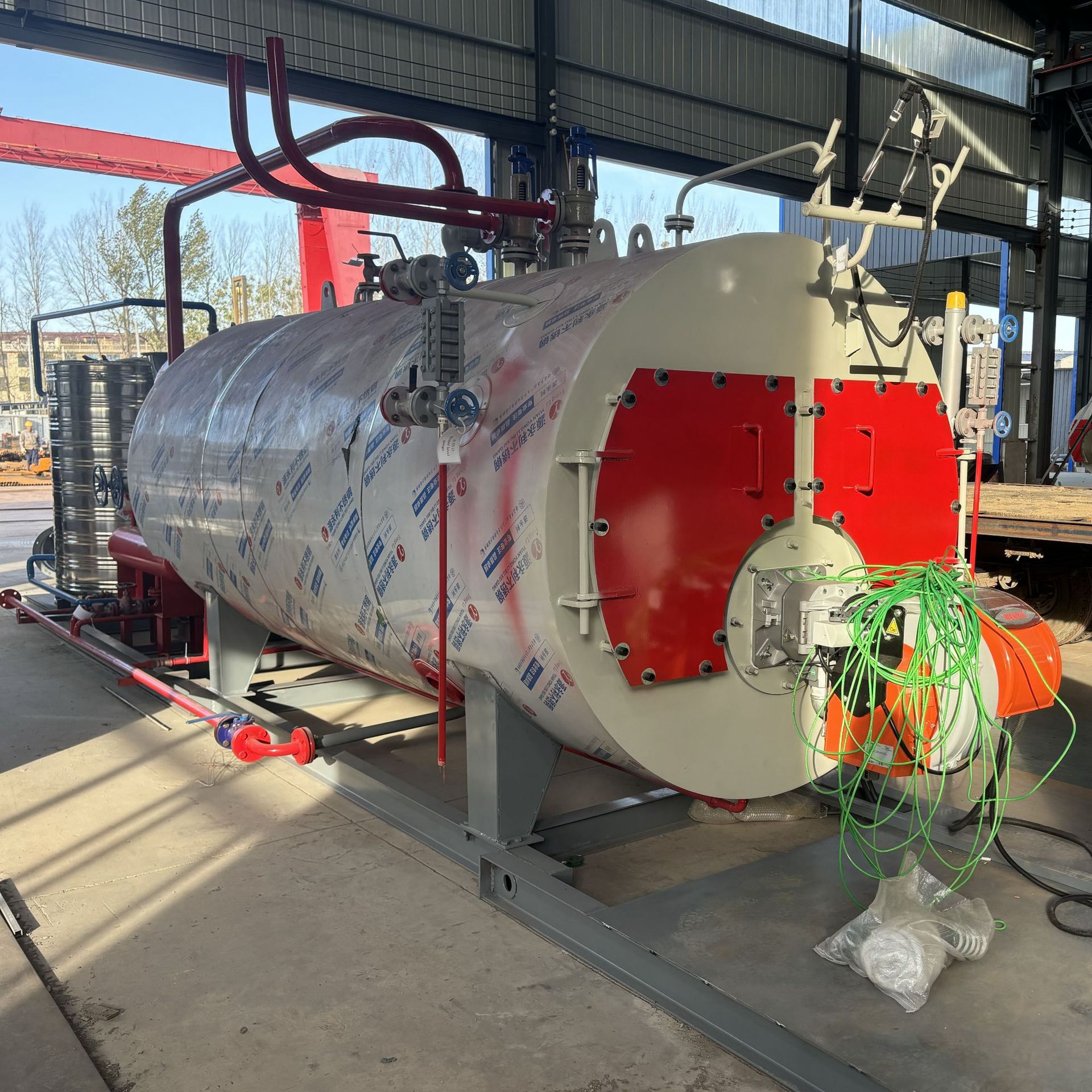 WNS3-1.25-YQ型3吨全自动燃气工业蒸汽锅炉安装下来要多少钱