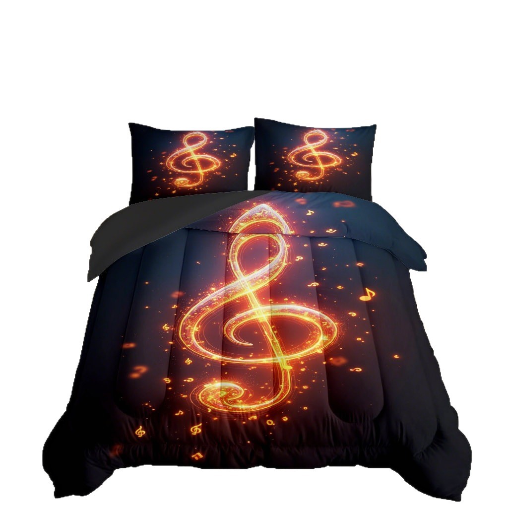 TEMU / JIT transfronterizo nuevo espectro de notas de alta definición impresión digital 180gms quilt set fábrica suministro directo