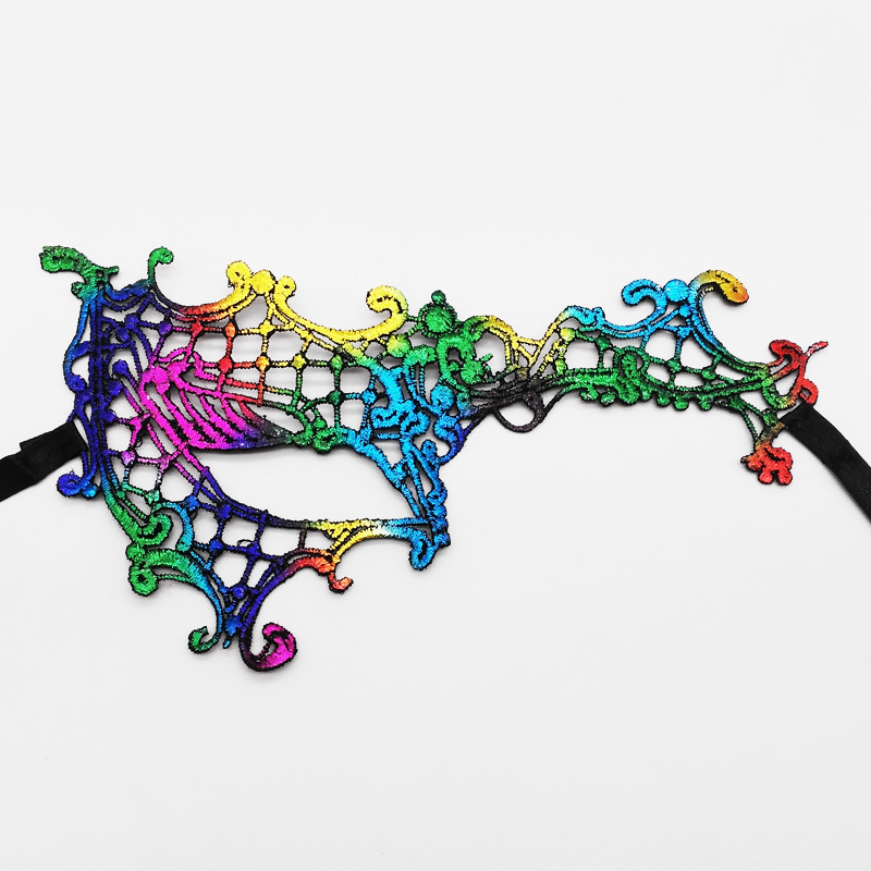 Máscaras de encaje transfronterizas, máscaras de encaje de fiestas de Halloween, máscaras de ojos especiales para carnaval de Halloween