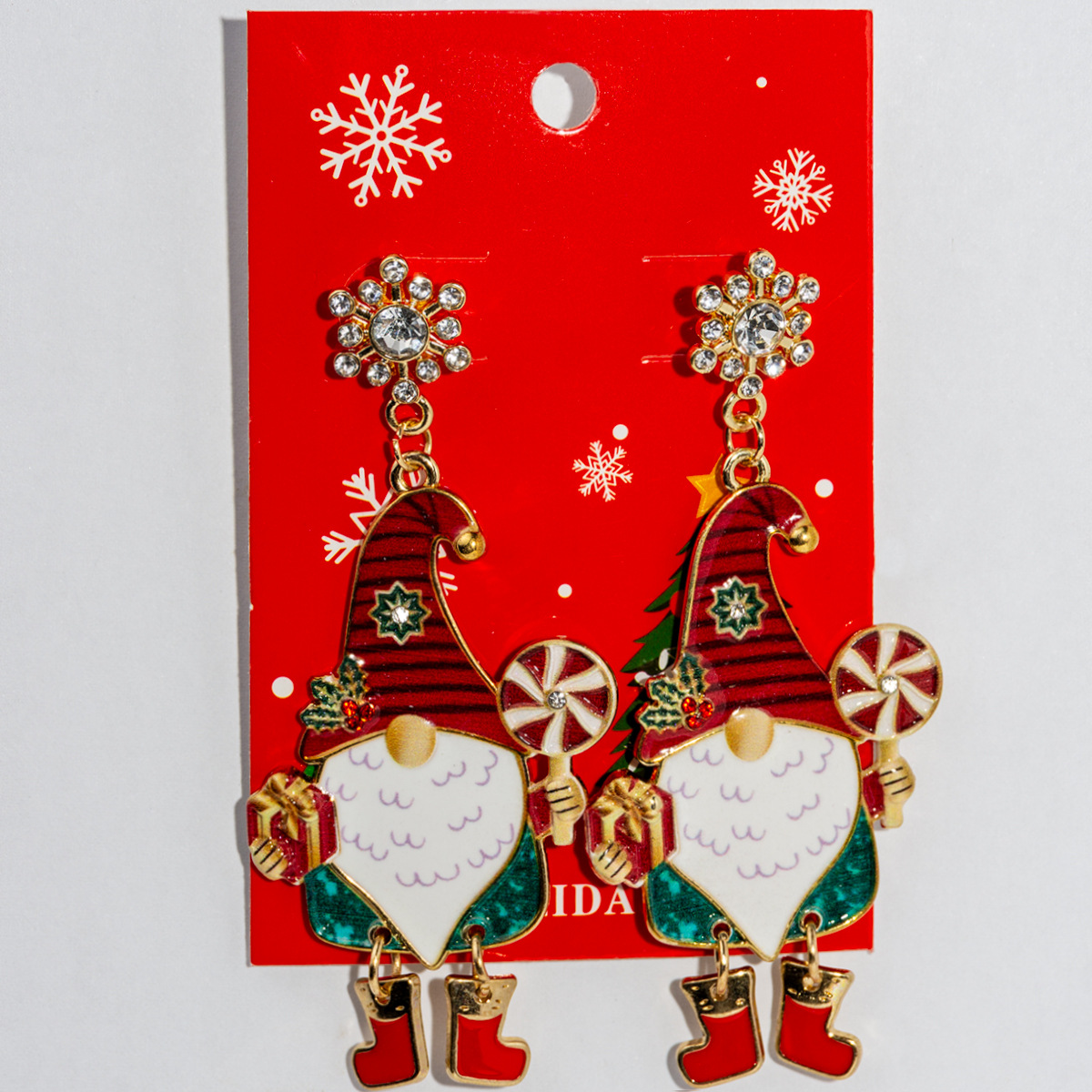 30g Weight Iron Ear Needle Material Drop Earrings Classification 1 Pair Quantity Party, Festival Occasion Alloy Material Christmas Festival Christmas Tree, Santa Claus, Snowflake Pattern Women's Gender IG Style Style 1 Pair Christmas IG Style Christmas Tree Santa Claus Snowflake Alloy Drop Earrings 21