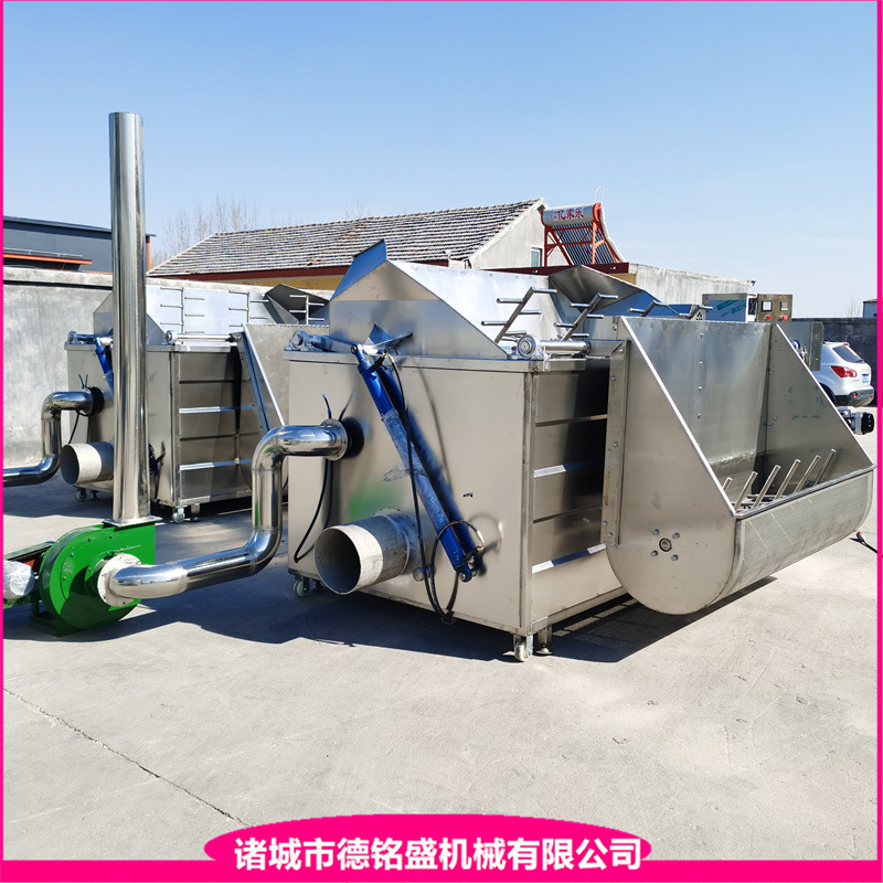 带糖稀池的鸡爪油炸锅 生物颗粒虎皮凤爪油炸机 扒鸡上色油炸锅