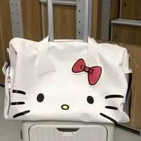 HelloKitty мультфильм милый на одно плечо Кэти ручная сумка для фитнеса с бантом косая дорожная сумка дорожная сумка в японском стиле