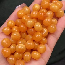 可塘珠宝 原矿蜜蜡老型珠 回流老花蜡小墩子 diy手工百搭配库克