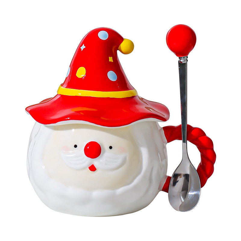 Santa Claus en forma de tazas de cerámica tazas de agua tazas de regalo de Navidad para amigos chicas tazas de café