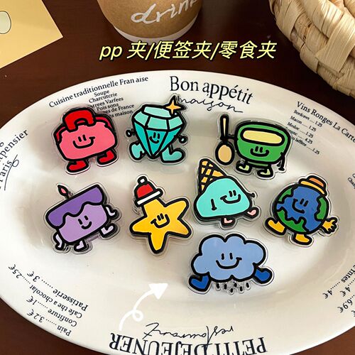 Copyright INS Animal Cartoon Decorative Gift Sealing Clip Sticky Note Clip PP Clip for Students Cute Small Goods 