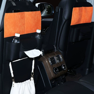 Hook Storage Bag Tissue Box: Chair back anti-kick pad