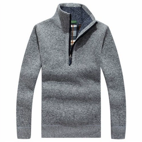 Новый мужской кардиган-свитер из трикотажа на осень/зиму 2025 года, куртка на молнии до середины груди, верхняя одежда