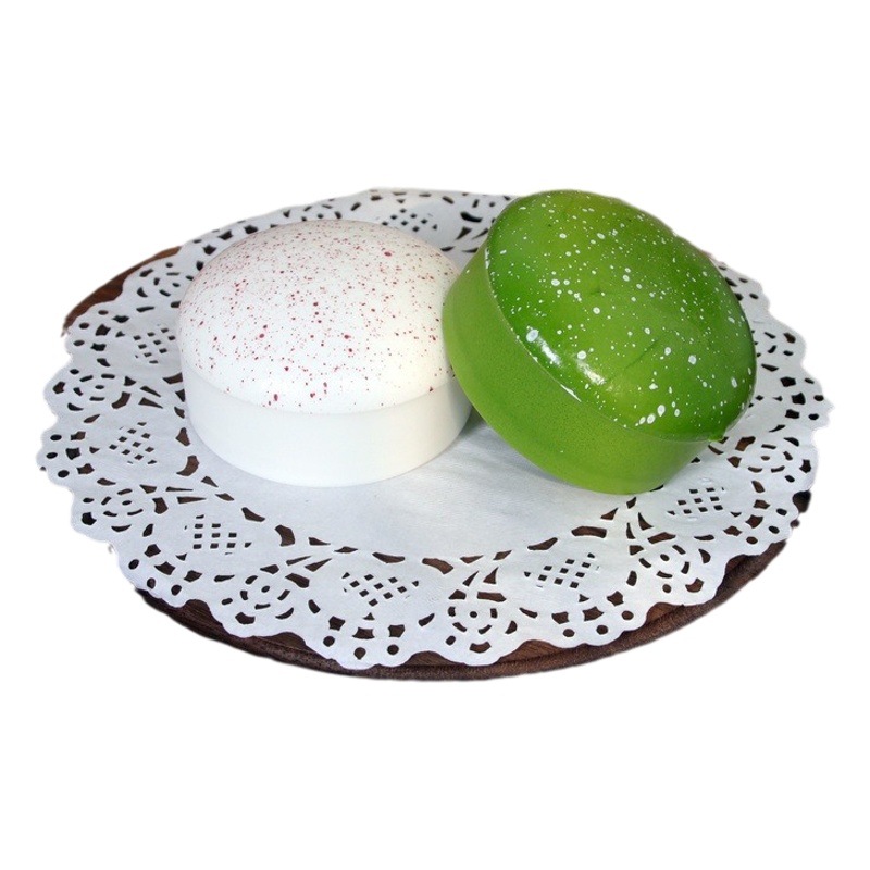 Juguete de rebote lento para morder pastel artificial, juguete de succión de dedos suave y húmedo, juguete de descompresión, modelo de pan artificial.