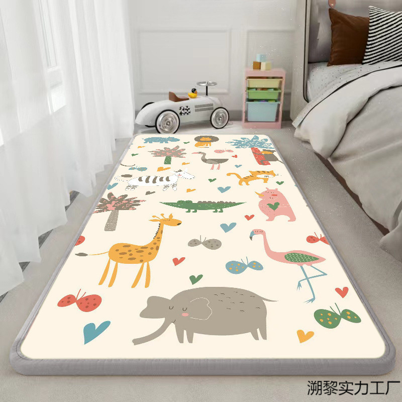 Bedside Mat Anti-Fall Thickened Long Strip Anti-Bedside Floor Mat Baby Crawling Mat Foam Crawling Mat