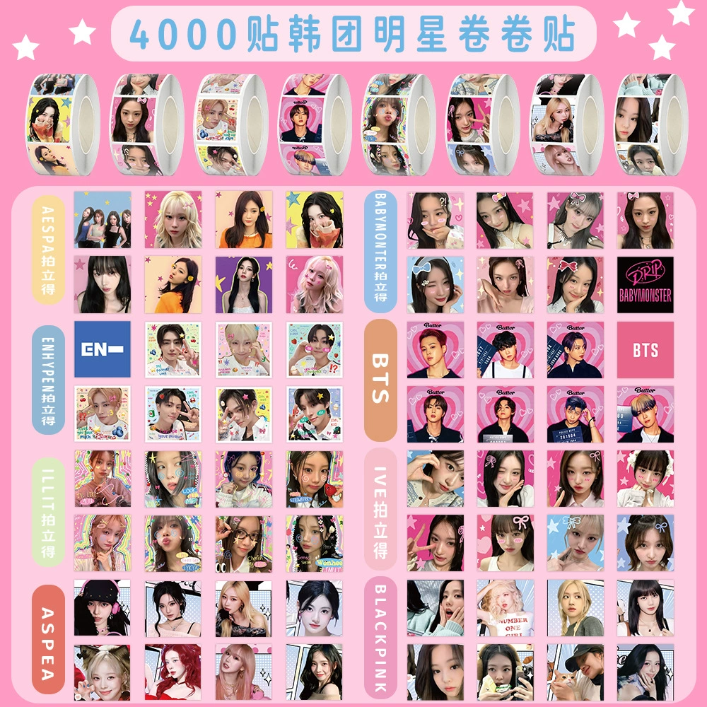 Звезда корейской группы Polaroid фото рулонного свитка