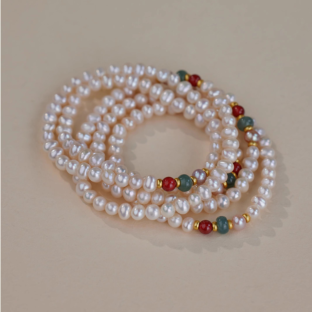 Alloy Natural Stone Freshwater Pearl Bracelets Retro Simple Style display picture 11