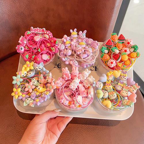 Children's rubber band does not hurt hair, girl's headband, Korean baby hair accessories, little girl's hair tie, high elastic hair band
