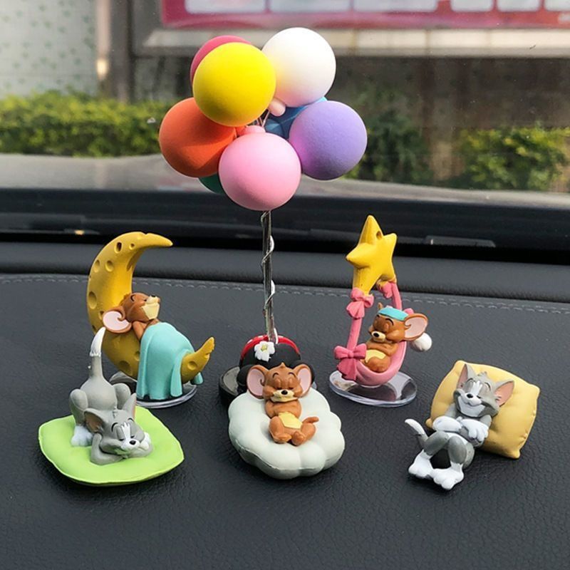 装飾品トムとジェリーのデスクトップ車の装飾品かわいい装飾品人形ジェリーカートゥーントム送料無料|undefined