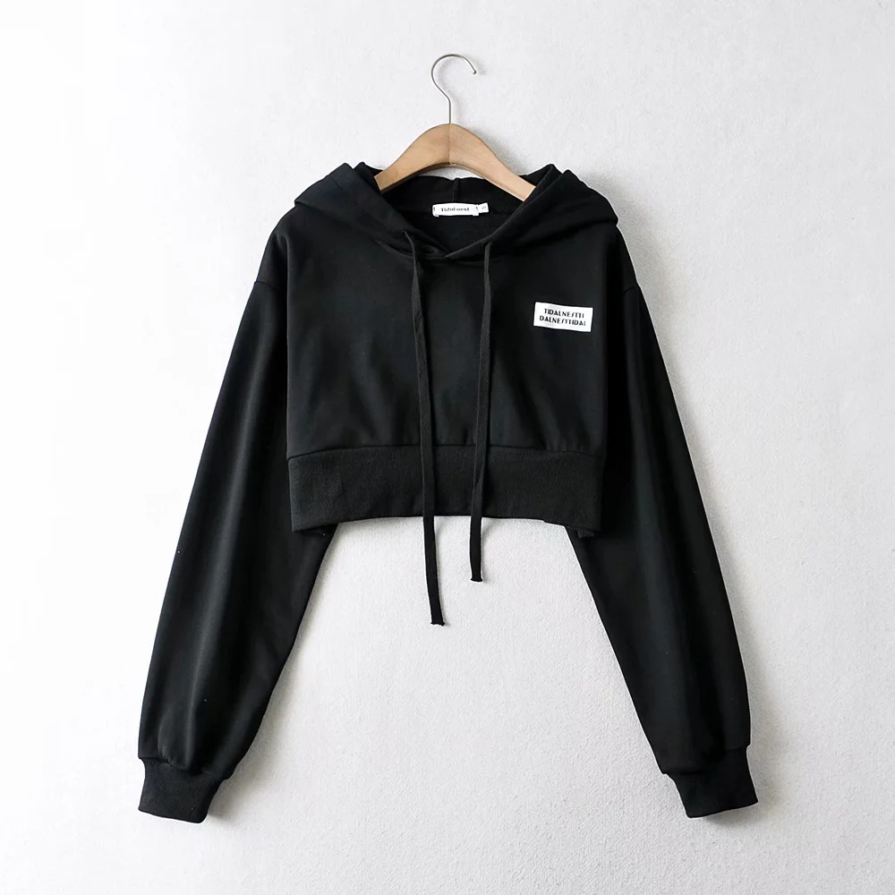 short long-sleeved hooded sweatshirt NSHS45059