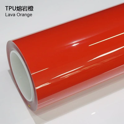 Clothing Car Color Changing Film, Auto Color Change Film - tpu-lava-orange-152m-15m
