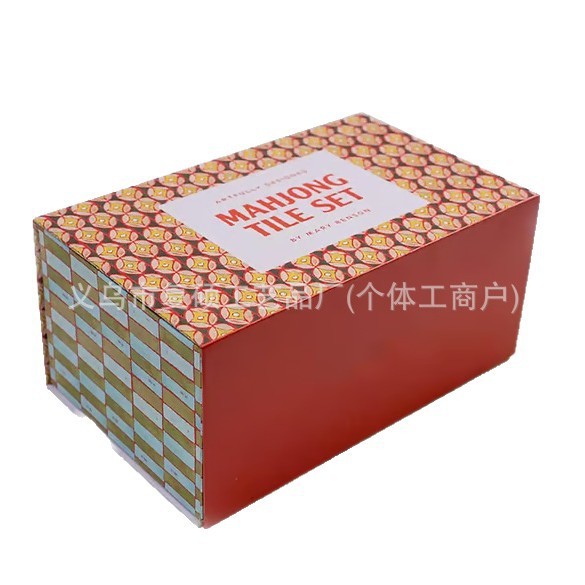 独立站新品 Hand-Painted Mahjong Tiles Set 麻将牌套装|undefined