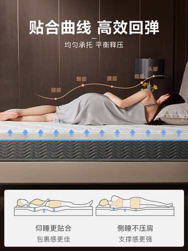 K9HX wholesale latex mattress coconut palm cushion home Simmons mattress natural latex spring thick mattress