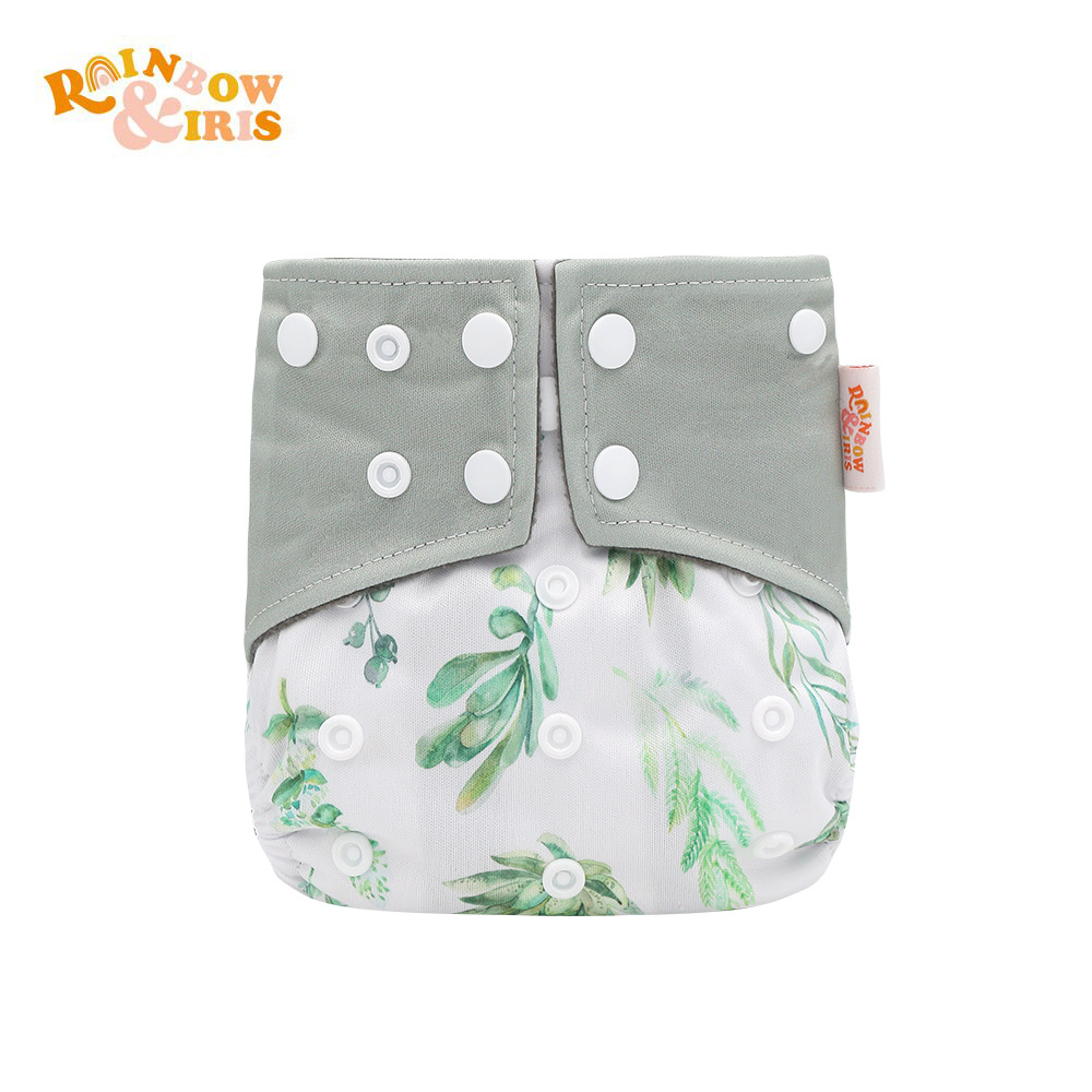 INS impresión digital de estilo occidental pañales de carbón de bambú pantalones de entrenamiento de fugas a prueba de agua anti-lado transfronterizo en stock pañal de tela