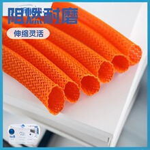阻燃尼龙编织网管电子机箱线缆绝缘理线护线套车载线路编织套管