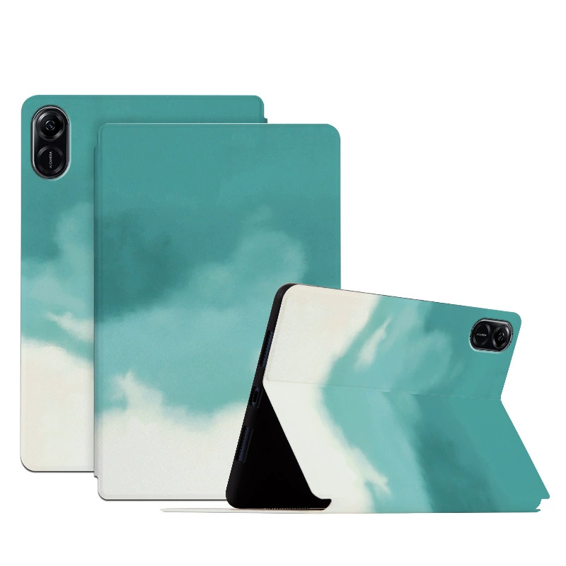 Подходит для Honor 11.5-дюймов PAD планшета, съемный кожаный чехол, милый мультяшный рисунок, акварель X9 X8 Pro защитный корпус