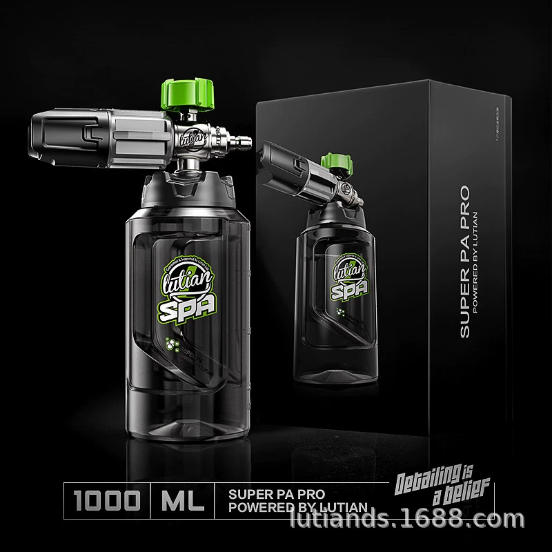 Пенный горшок Greenfield PA под высоким давлением, автомобильная стиральная машина, распылитель, автомойка, жидкий пенящийся артефакт, водяной пистолет, головка специальной нержавеющей стали SPA