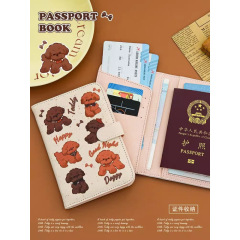 护照保护套防盗机票夹证件收纳包旅游护照套多功能身份证卡包