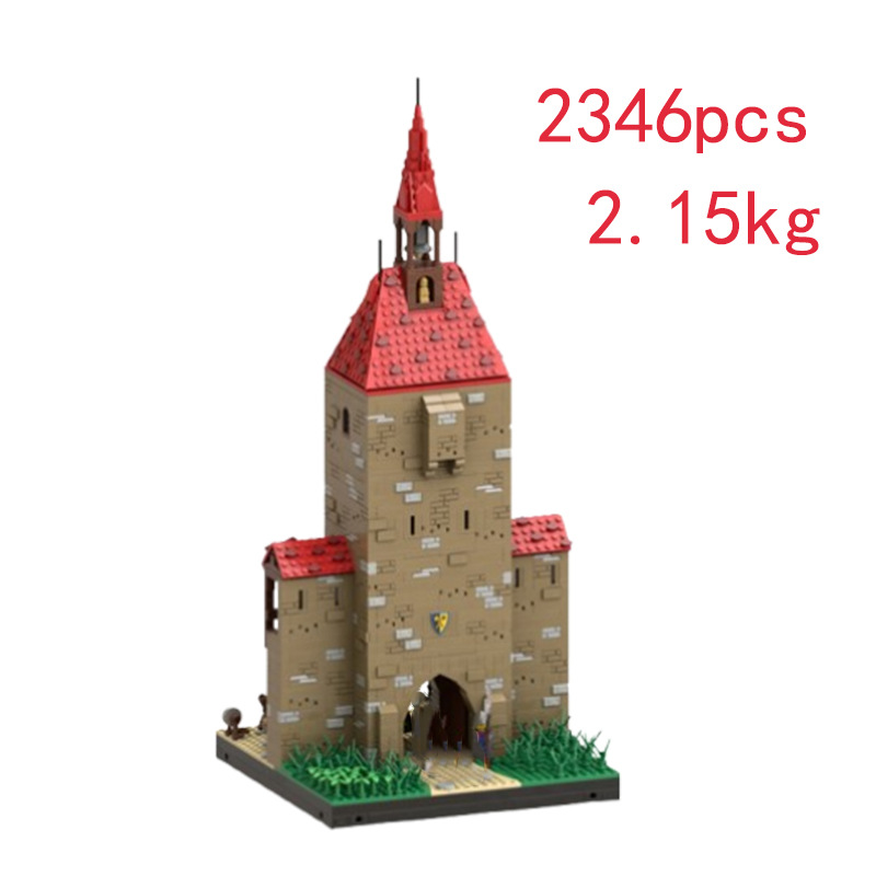 Cross-border Hot-selling In-stock MOC-222558 Small-piece Assembly Building Block Toy Castle Educational Model Decoration_voghion.com