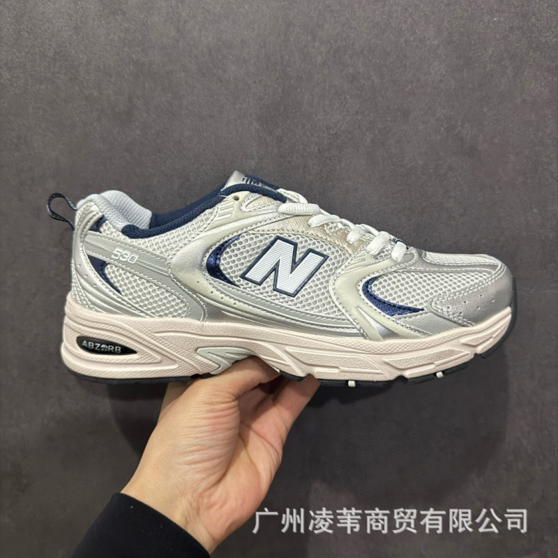 莆田純粋なオリジナル NB530 レトロシルバーダッドシューズ夏メッシュ男性と女性のカップルの靴アウトドアカジュアルスポーツシューズ|undefined