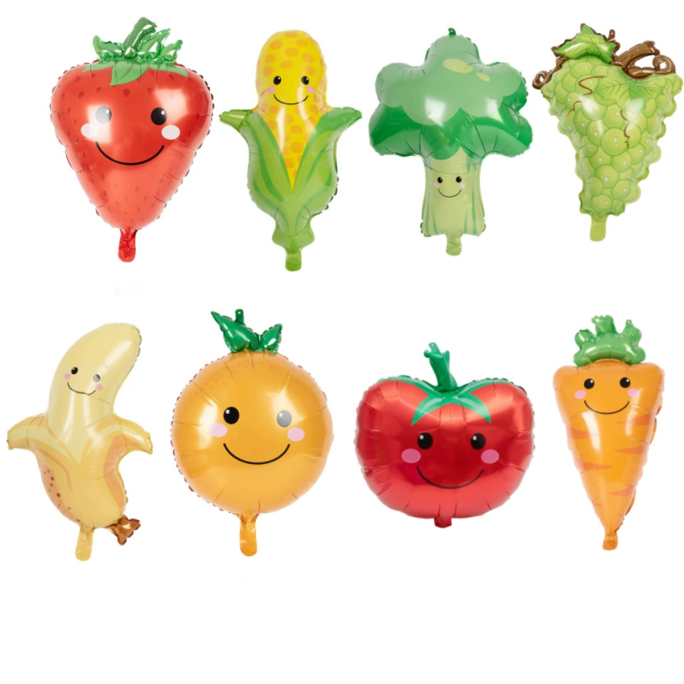 Форма растительного алюминиевого пленочного воздушного шара детский сад сцена макет реквизит день рождения ребенка декоративный фруктовый шар