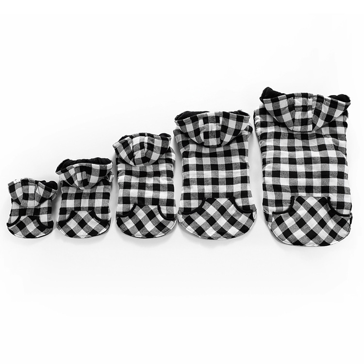 Casaco refletor para cães grandes com capuz para inverno_voghion.com