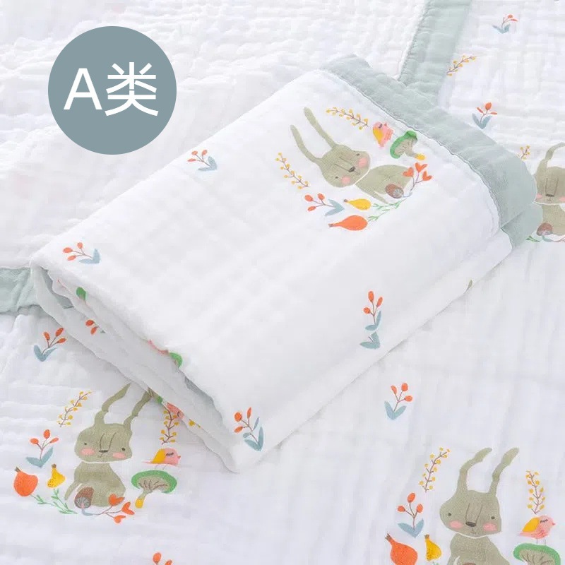 gauze children's cotton antibacterial bath towel