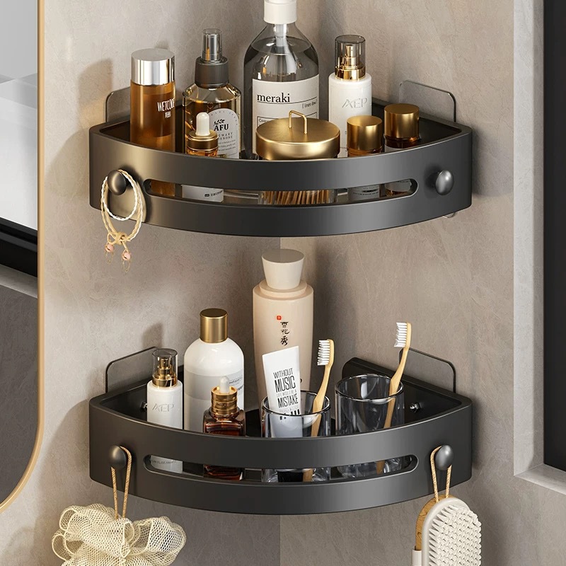 Bathroom triangle standing rack bathroom shelf