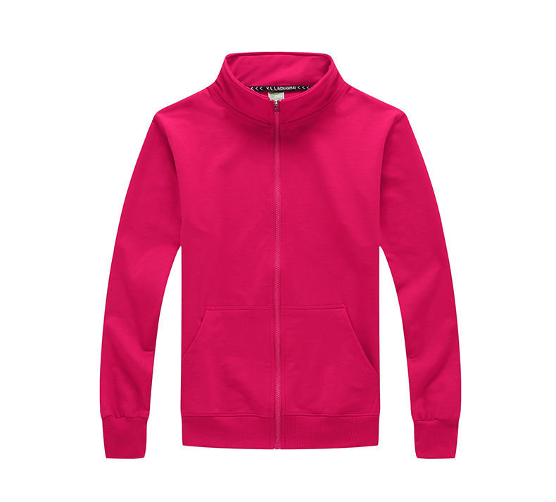 Cardigan de cuatro lados camiseta publicitaria de grupo chaqueta de cuello con cremallera logotipo personalizado ropa de trabajo de otoño y invierno