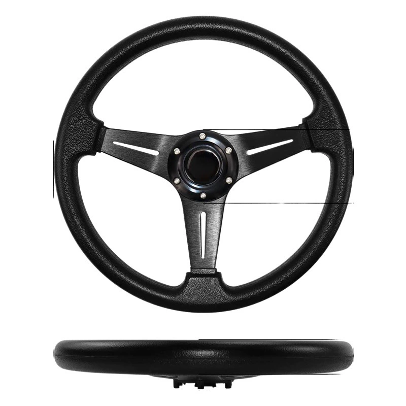 Трансграничная горячая Распродажа, подходящая для модифицированного рулевого колеса GM, 14-дюймовый руль из искусственной кожи, гоночный руль