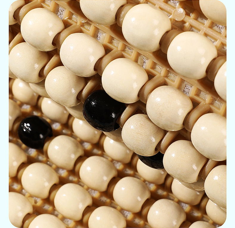 Car Seat Cushion, Summer Cooling Cushion, Wooden Bead Ventilation Seat Cushion, Summer Square Cushion, Breathable Butt Cushion, Truck Seat Single Cushion