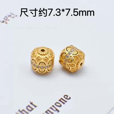 Zərgərlik ara hissələri and Silver Jewelry Through-Hole DIY - white-diamond-lotus-beads