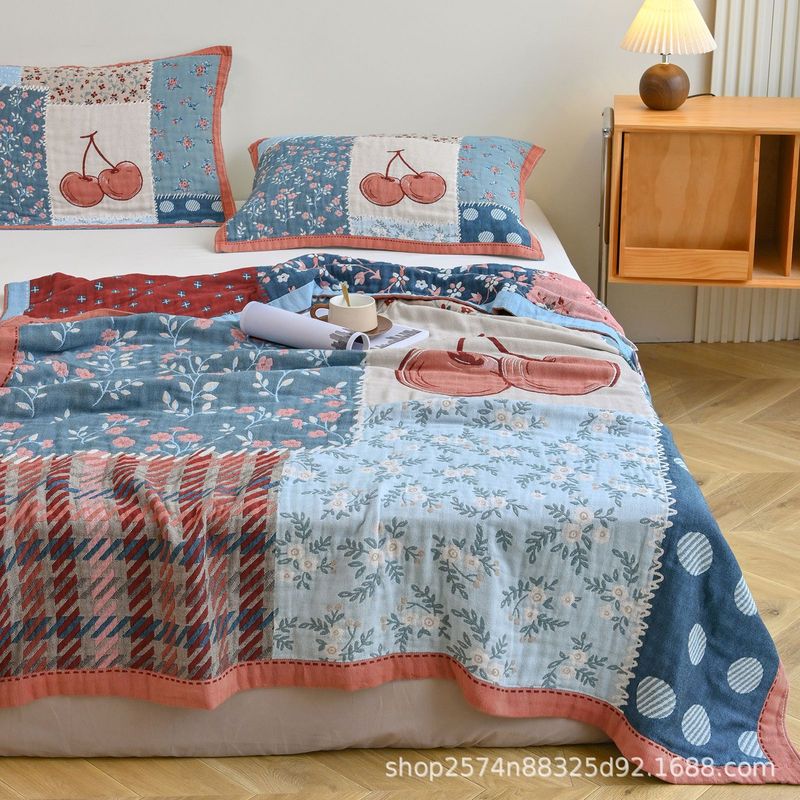 4層ガーゼブランケット 150X200cm 純綿タイプA ウォッシュドコットン エアコン付きルーム 夏用 薄手 大人用 シングルタオルキルト|undefined