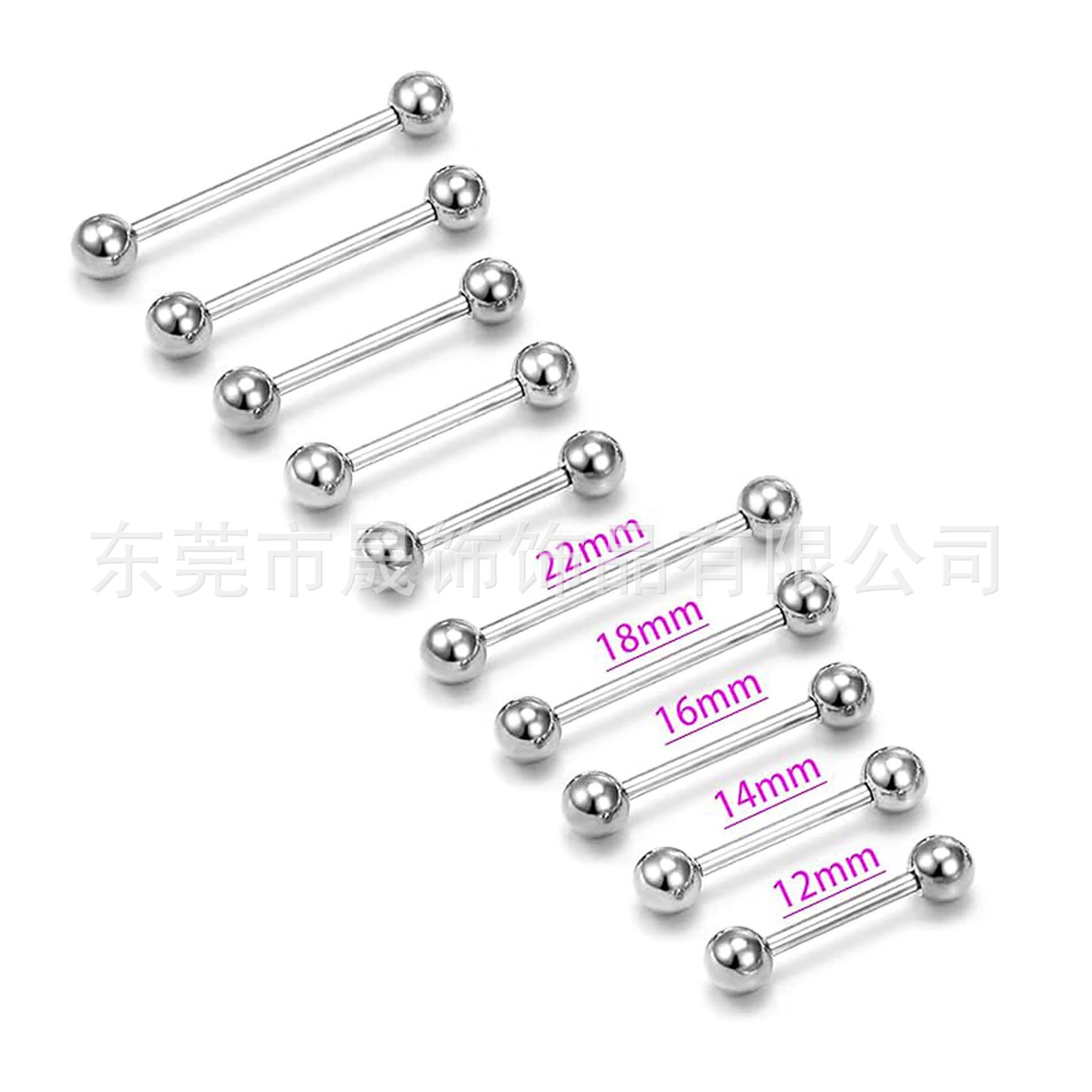 F136 Titanium Alloy Ear Stud Labret Stud Tongue Barbell Ball 替换 Barbell G23 Implant Grade Titanium Piercing Straight Barbell Ear 桥 Jewelry