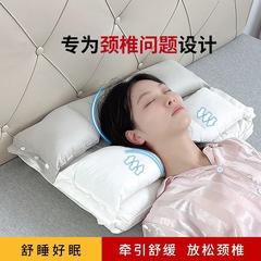 スリーインワン睡眠枕、コットンネックサポート枕、首を保護して伸ばす、顔や耳に圧迫感なし、シングル枕芯、新モデル