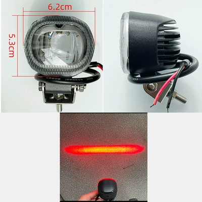Tail light: Tail Light Brake Turn Signal - 12v80v-universal-mini-one-word-light-red-light-standard