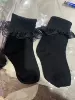 Custom black lace socks