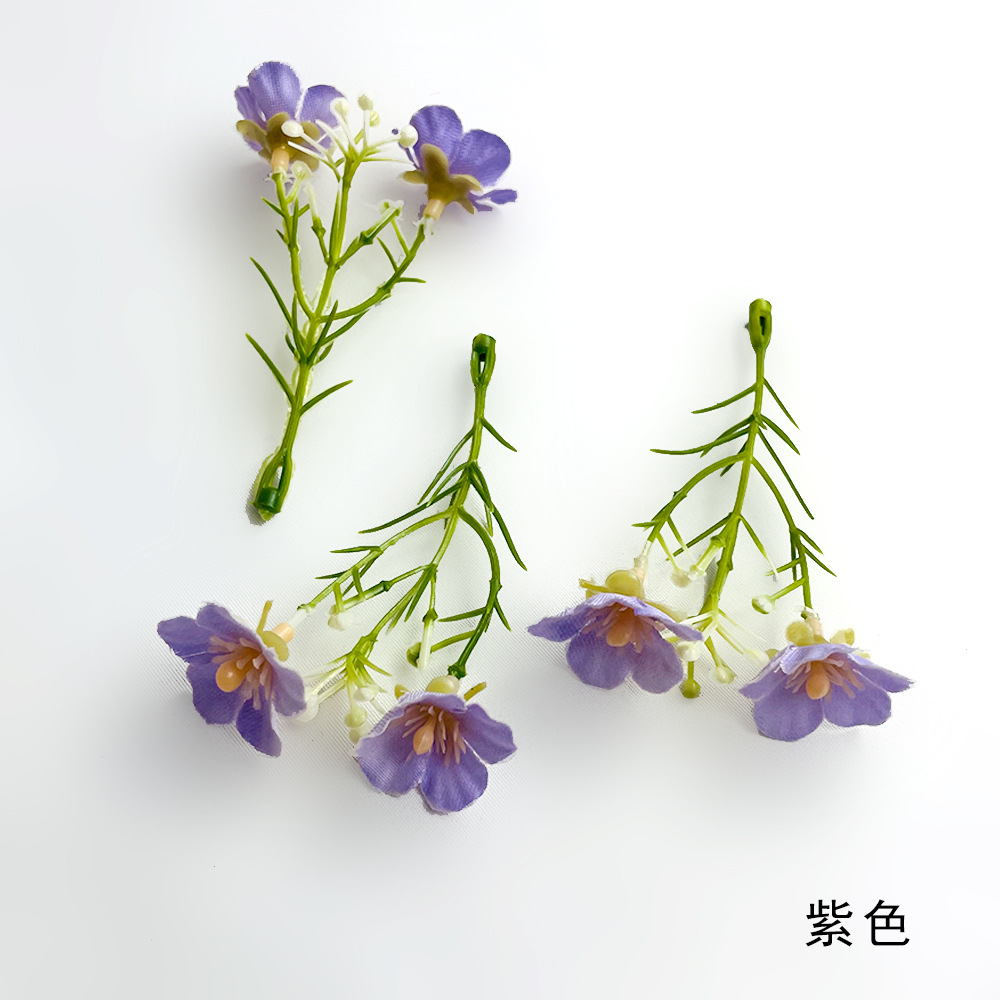 Simulación Milán Gypsophila Strocks de flores Pastoral Boda Guía de flores Diseño de pared Fotografía Diy Hairpin Tocado Sombrero de soltero