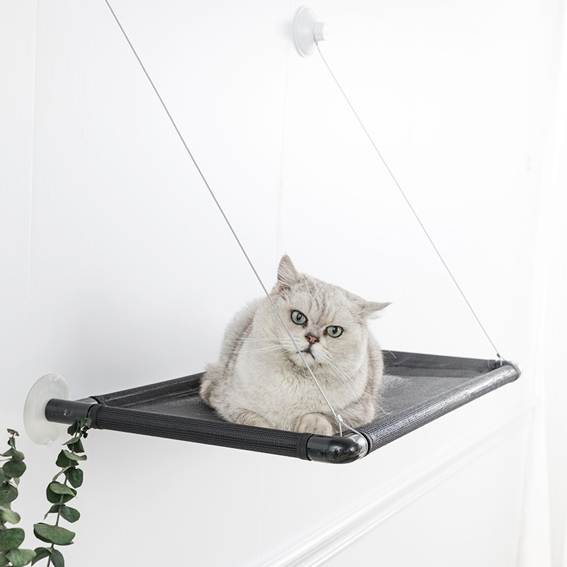 亚马逊猫吊床吸盘窗户悬挂猫悬挂式猫窝玻璃简易猫架猫窗透气舒适|ru