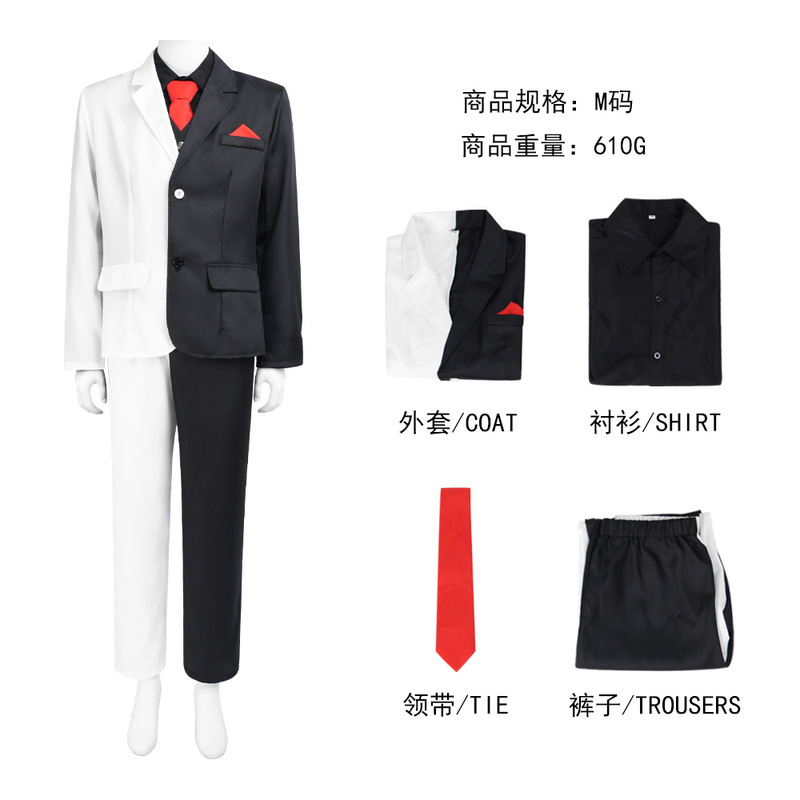 双面人Two-Face哈维登特cos服万圣节角色扮演哥特反派双面人西装|undefined