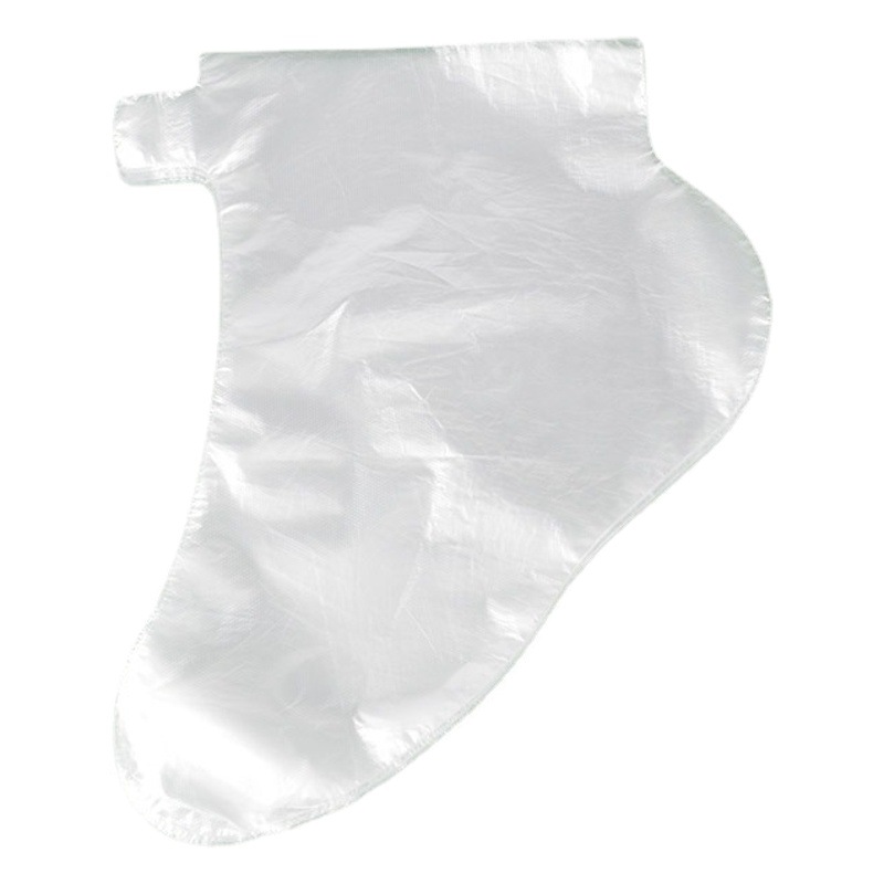 Máscara de pie desechable máscara de pie transparente de plástico anti-craqueo congelación cuidado a prueba de agua hidratante peeling máscara de mano zapatos de prueba de baño de pies
