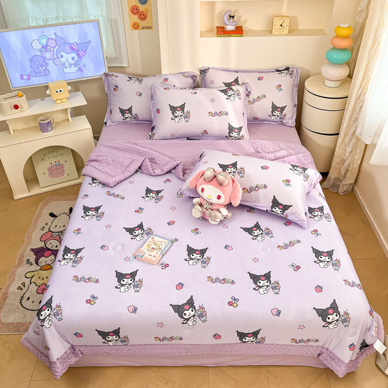 클래스 A 어린이 만화 콩 이불 봄과 가을 이불 유치원 에어컨 이불 작은 이불 아기 아기 침구