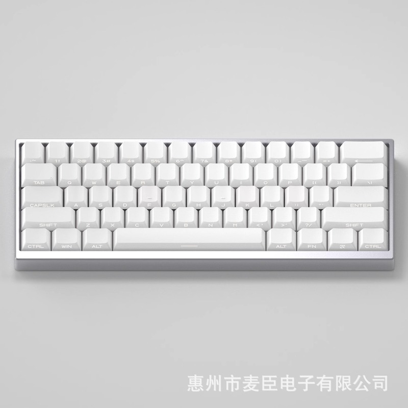 Side engraved light transmission key cap two-color injection original high sublimation blank material 141 key small full set of cross hole