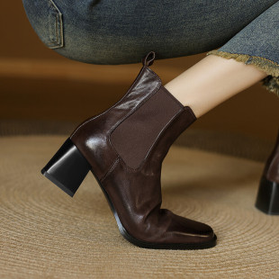 �p��ˮϴ�^��ţƤ��2024�ﶬ�¿�6cm�ָ����|�ٴ��ѥŮ��a���l